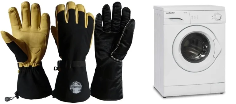 ski gloves with washing machine